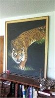 Framed Tiger Painting