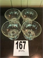 4 ½ x 5 1/4" W (4) Serving Dishes
