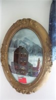 Framed Painting on Glass