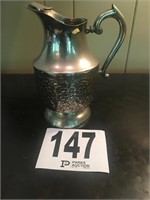 8 1/2 x 5 1/2 Silver Water Pitcher