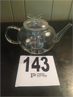 9 x 4 1/2" Glass Hot Tea Pitcher