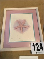 Framed Starfish Print 568/1500 (Signed by