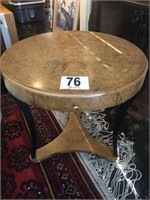 Three Leg Drum Table with Drawer (29"H x 27 1/2"D)
