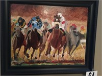 Kentucky Derby Painting (24 1/2 x 20 1/2" T)