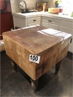 Butcher Block from Moose Lodge in 1950's (made in