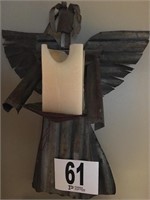Sculpture by "Tin Man" Candle Holder 20x15" cr