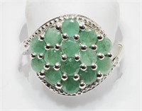 $700. SS Emerald Ring