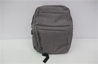 USB Tech Charging School Back Pack -Grey