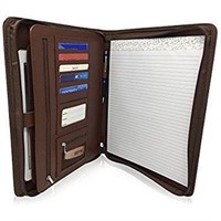 Padfolio A4 Cossini Brown PU Leather Portfolio