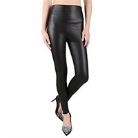 Jntworld Womens LG Pleather Leggings - Large