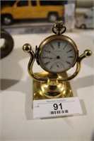 Watham Pocket Watch On A  Rare Stand