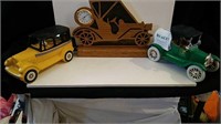 Wood w/Clock, Mickey's Bank, Avon Car