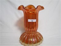 Fenton 9" mari Rib & Panel ruffled vase