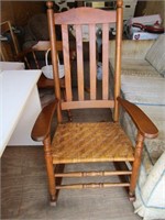 Nice wooden rocking chair; pick up only