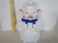 Cute chef piggy cookie jar