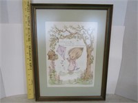 Precious Moments double matted picture; great for