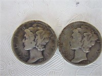 1937 & 1938 Mercury Dimes