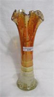 Imp. Yellow 9.5" Ripple Vase