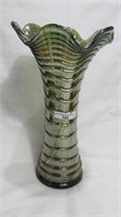 Imp 11" Mid Size Ripple Vase Oil Slick Iridescent