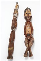 Two Abelam Figural Carvings,