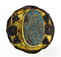 Genuine Oval Turquoise Designer Ring