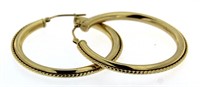 14kt Gold XX-Large 35 mm Hoop Earrings