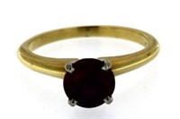 18kt Gold Natural 1.32 ct Pink Ruby Solitaire Ring