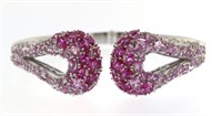 Quality 14.50 ct Graduated Pink Sapphire Bracelet
