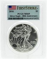 2016 MS69 American Eagle Silver Dollar