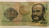 Currency Peru 1000 Soles de Oro
Currency Peru