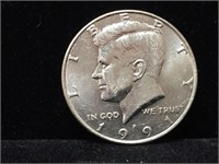 Coin US JFK Kennedy Half Dollar 1991 $0.50