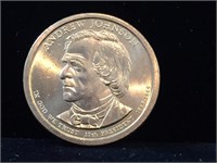 Coin US Presiden Johnson Golden Dollar