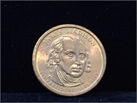 Coin US President Madison Golden Dollar