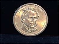 Coin US President Buchanan Golden Dollar