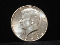 Coin US JFK Kennedy Half Dollar 1964 Silver $0.50