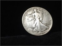 Coin US Walking Liberty Silver Dollar 1942