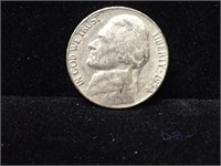Coin US Jefferson Nickle Silver 1954 $0.05