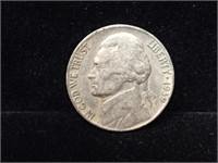 Coin US Jefferson Nickle Silver 1939 $0.05