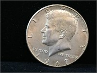 Coin US JFK Kennedy Half Dollar 1967  $0.50
