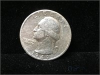 Coin US Quarter 1949 Washington Silver $0.25