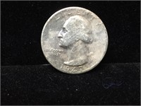 Coin US Quarter 1947 Washington Silver $0.25