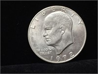 Coin US 1972 Eisenhower Silver Dollar $1