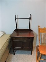 Antique Wash Stand with Towel Rack