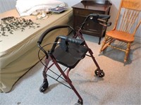 Folding Walker with Seat & Brakes