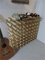 72 Bottle Wood & Metal Wine Rack