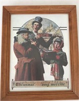 16” x 13” Norman Rockwell Christmas Sing Mercilie