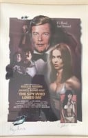 James Bond 007 Autographed Movie Poster