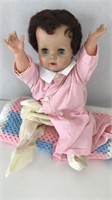 Vintage Baby Doll & Blanket