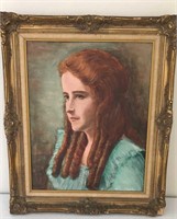 Oil Painting in Antique Frame