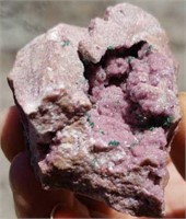 Cobaltian Calcite, Malachite